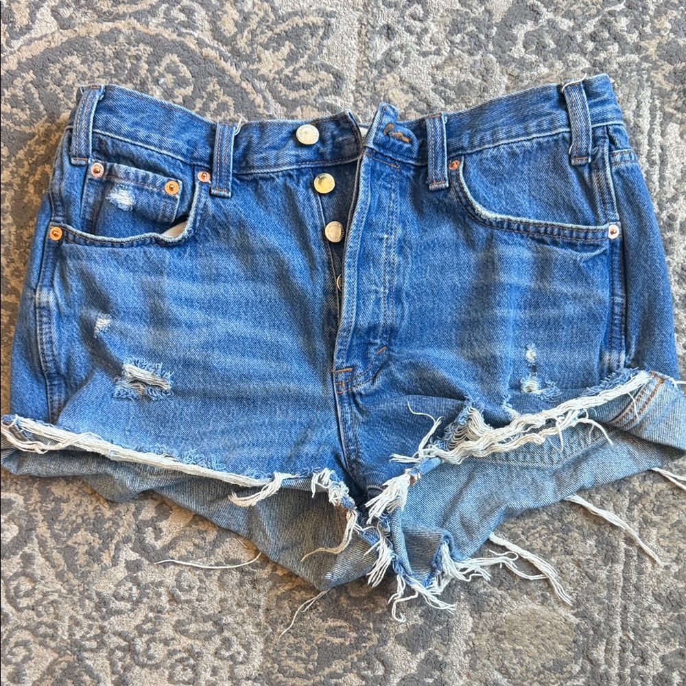 Universal Thread Frayed Blue Jean Shorts